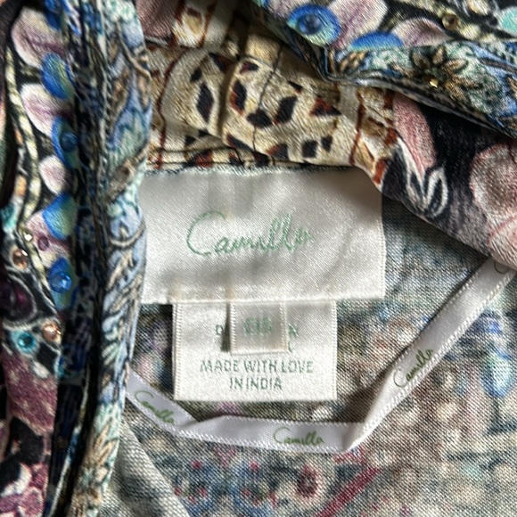 Camilla printed robe with pockets - Picture 3 of 5